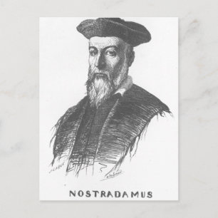 Carte Postale Description - Le portrait de Nostradamus, dessiné 