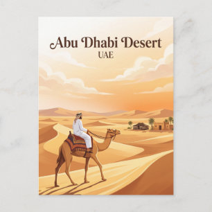 Carte Postale Désert d'Abu Dhabi UAE