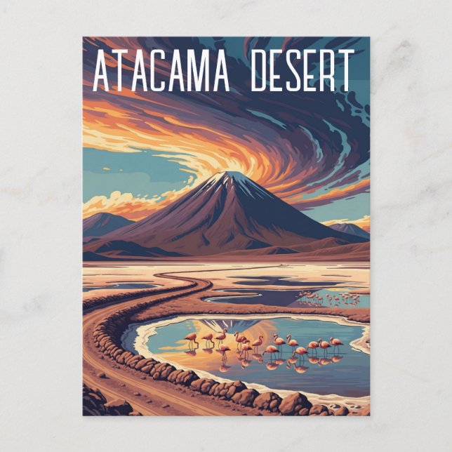 Carte Postale Désert d'Atacama Chili (Devant)