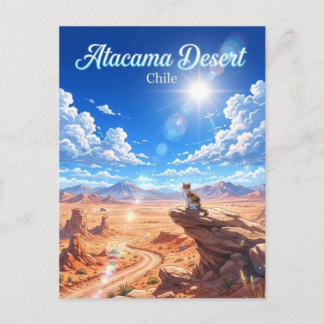 Carte Postale Désert d'Atacama Chili (Devant)