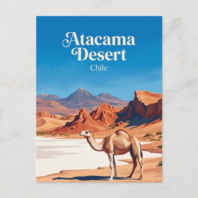 Carte Postale Désert d'Atacama Chili (Devant)