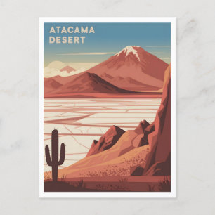 Carte Postale Désert d'Atacama Chili Vintage