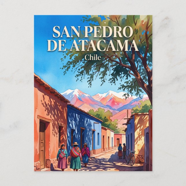 Carte Postale Désert d'Atacama, San Pedro de Atacama Chili (Devant)