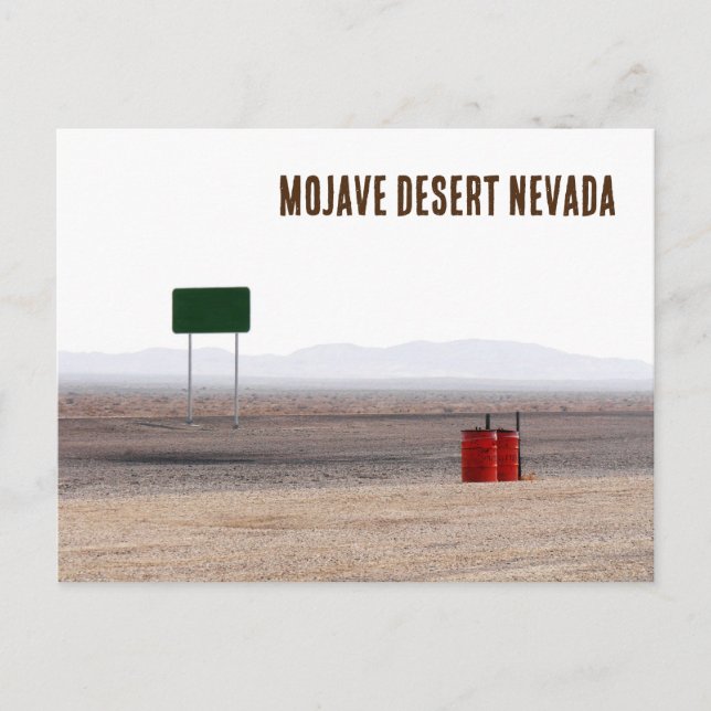 Carte Postale Désert de Mojave Nevada (Devant)