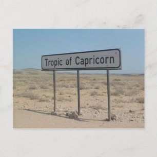 Carte Postale Désert de Namib, Tropique de Capricorn, Namibie, A