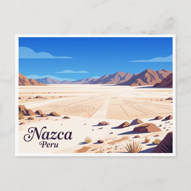 Carte Postale Désert de Nazca Pérou (Devant)
