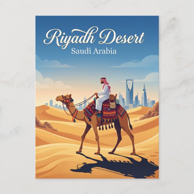 Carte Postale Désert de Riyad Arabie Saoudite (Devant)