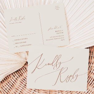 Carte Postale Désert de Whimsical   Mariage beige RSVP