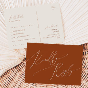 Carte Postale Désert de Whimsical   Terracotta Song Request RSVP