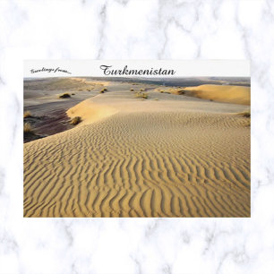 Carte Postale Désert du Karakum au Turkménistan