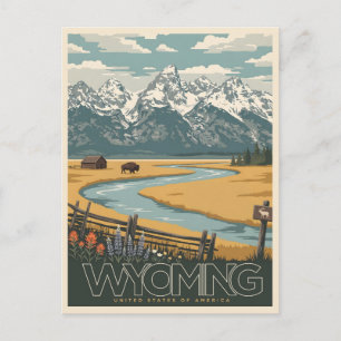 Carte Postale Désert du Wyoming