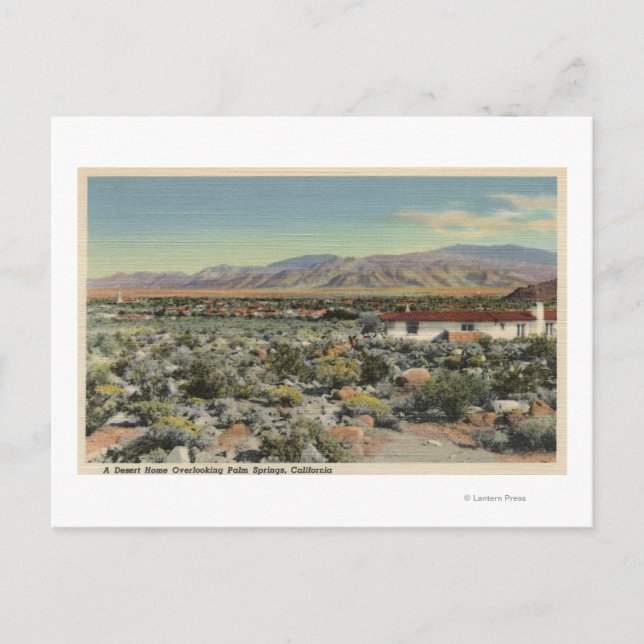 Carte Postale Desert Home Vue sur la ville (Devant)
