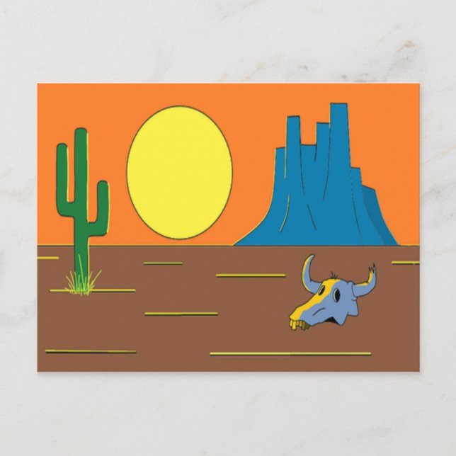 Carte Postale Désert mexicain (Devant)