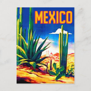 Carte Postale Désert mexicain, classique, voyage vintage