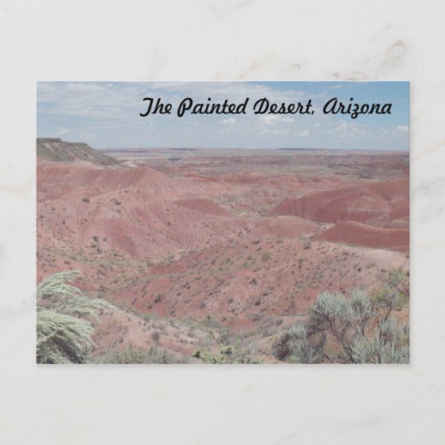 Carte Postale Désert peint, Arizona (Devant)