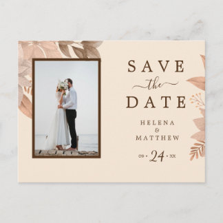 Carte Postale Désherbage floral artistique vintage rose