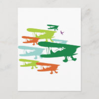 Desi de l'avion vintage Retro BiPlane Lonely Sparr