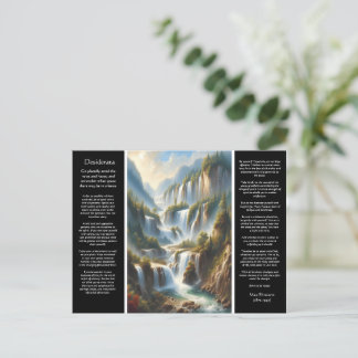 Carte Postale Desiderata Eaux sacrées de sagesse