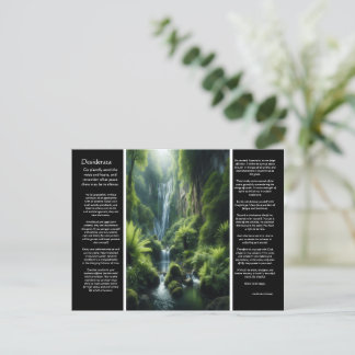 Carte Postale DESIDERATA Emerald Falls : une retraite paisible