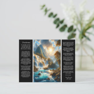 Carte Postale DESIDERATA Flux Doucement Avec Gravité