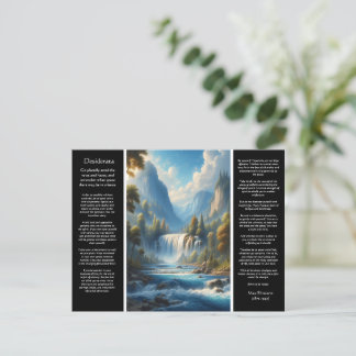 Carte Postale Desiderata Stillness in the Stream