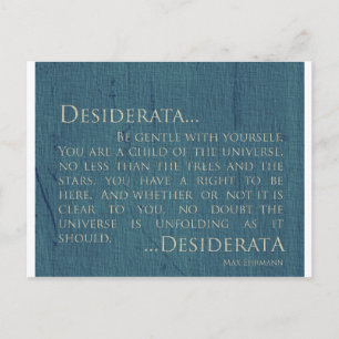 Carte Postale Desiderata Sur Toile