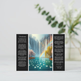 Carte Postale Desiderata Waterfall : Falling Love's Bliss