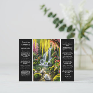 Carte Postale Desiderata Waterfall : Pool's Bloom, Gentle Breeze