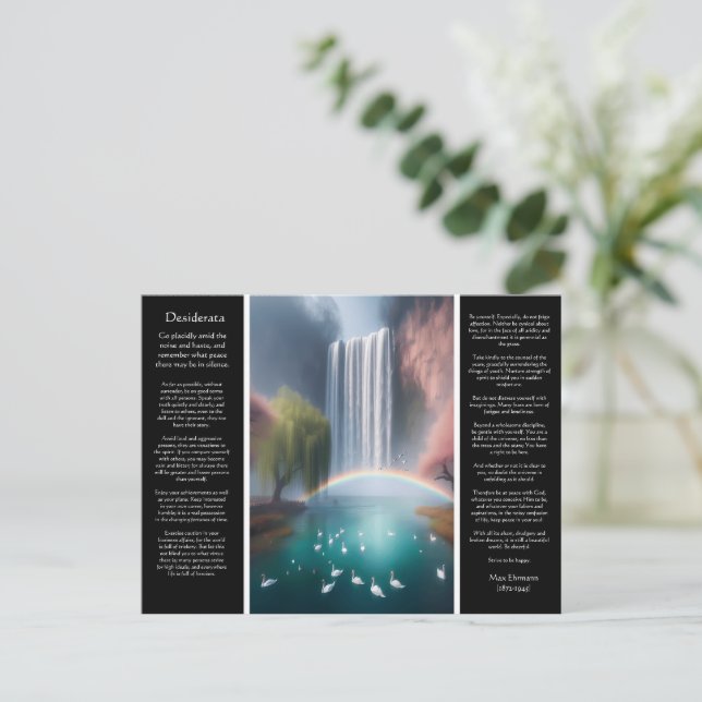 Carte Postale Desiderata Waterfall : Turquoise Pool, Rainbow's (Debout devant)