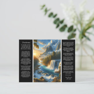 Carte Postale DESIDERATA Whispers Sous les chutes
