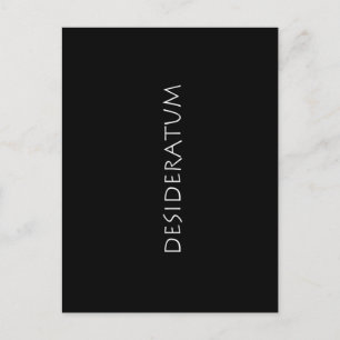 Carte Postale Desideratum