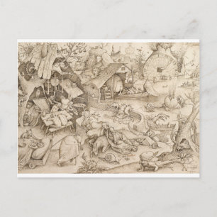 Carte Postale Desidia (Sloth) par Pieter Bruegel l'Ancien