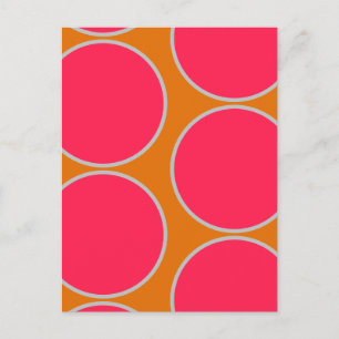 Carte postale Design abstrait Grands Cercles