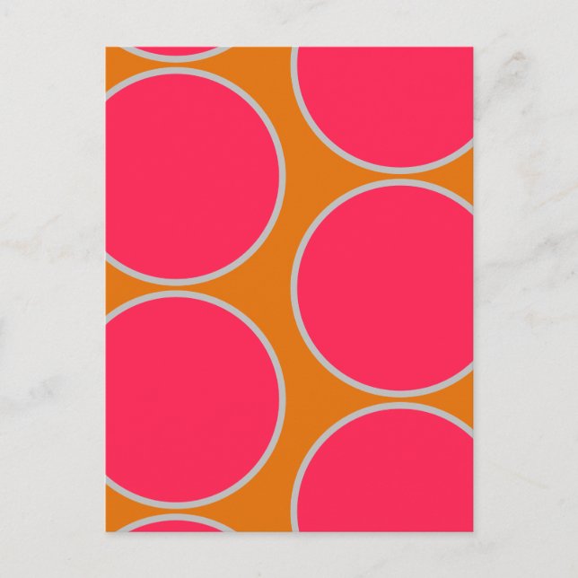 Carte postale Design abstrait Grands Cercles (Devant)