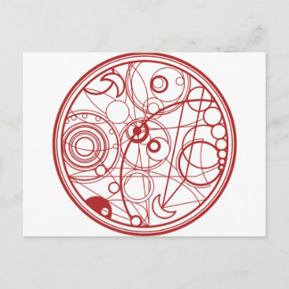 Carte Postale Design Alien rouge