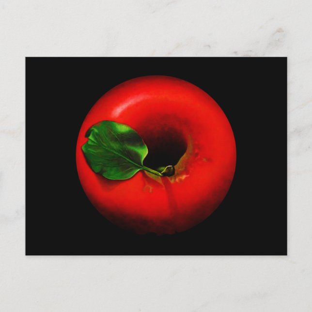 Carte Postale Design Apple rouge (Devant)