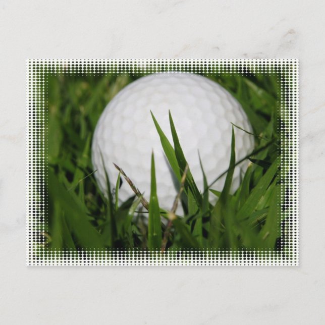 Carte postale Design Ball Golf (Devant)