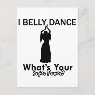 Carte Postale Design Belly Dance