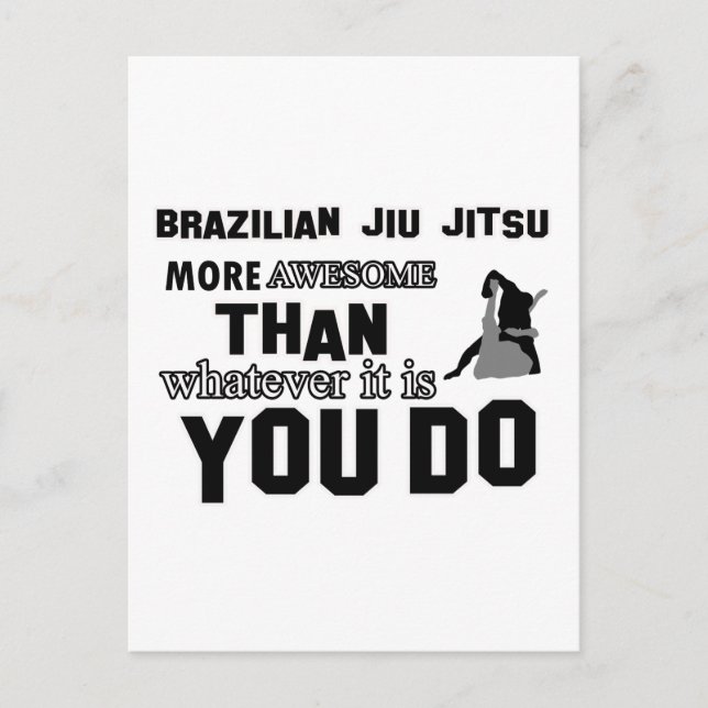 Carte Postale Design brésilien djiu jitsu (Devant)