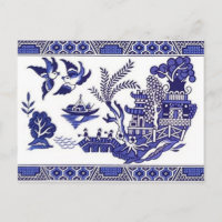 Design classique de saule bleu