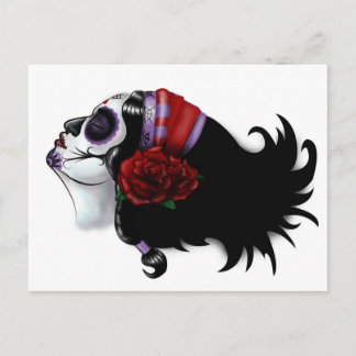 Carte Postale Design crâne sucre