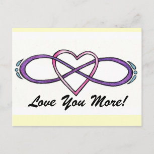 Carte Postale Design d'amour infini