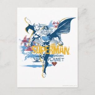 Carte Postale Design de bio Superman