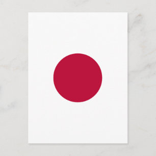 Carte Postale Design de cercle rouge minimaliste en spirale