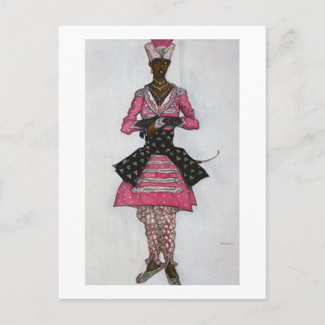 Carte Postale Design de costume pour l'Indienne mariée, de Sle (Devant)