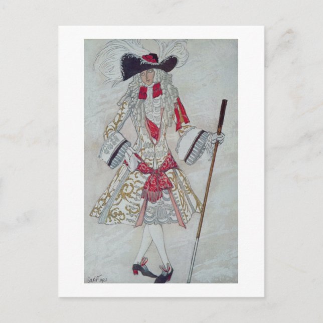 Carte Postale Design de costume pour Prince Charming à Court, de (Devant)