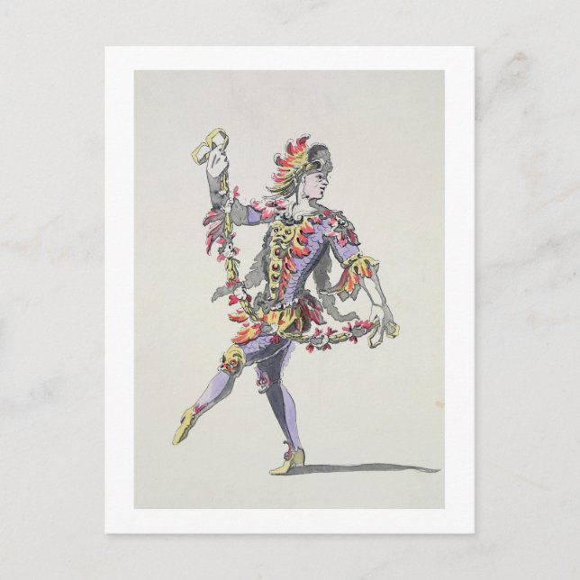 Carte Postale Design de costume pour Triton, dans une balle du 1 (Devant)