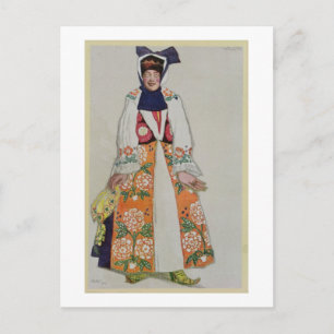 Carte Postale Design de costume pour une paysanne, de Sadko, 19 