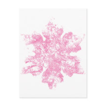 Design de flocon de neige rose givré