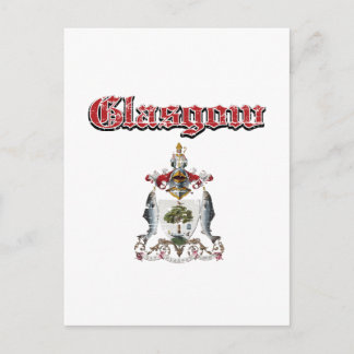 Carte Postale design de la ville de glasgow
